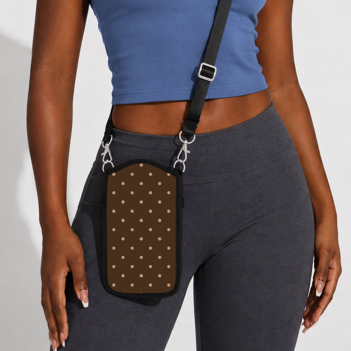 Dot Theory: Brownie Crossbody Phone Sleeve