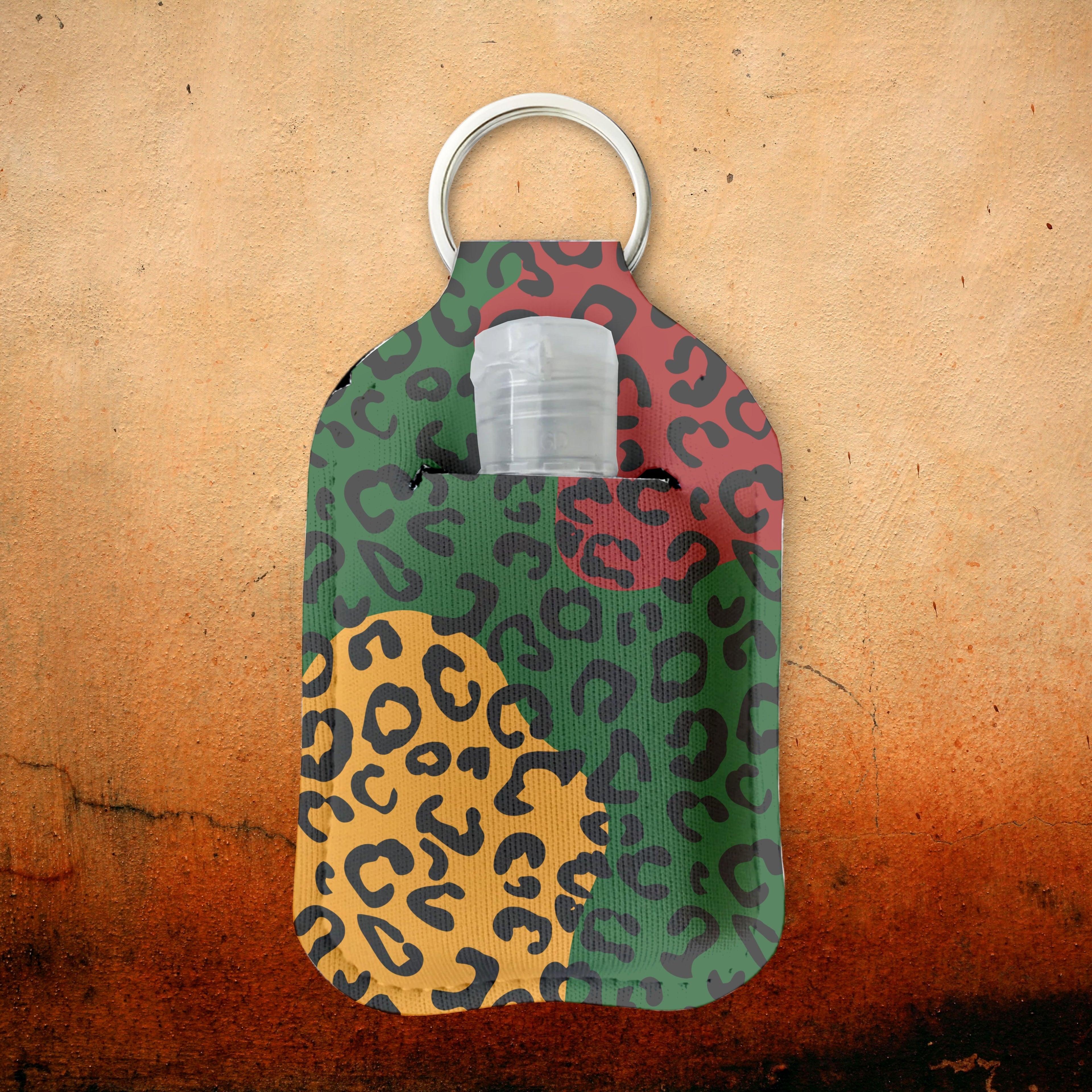 Leopard Reign Sanitizer Keychain