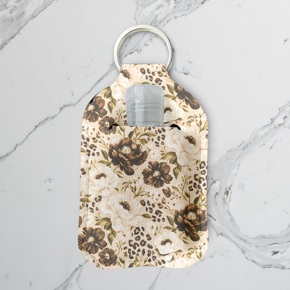 Cocoa Bloom Sanitizer Keychain
