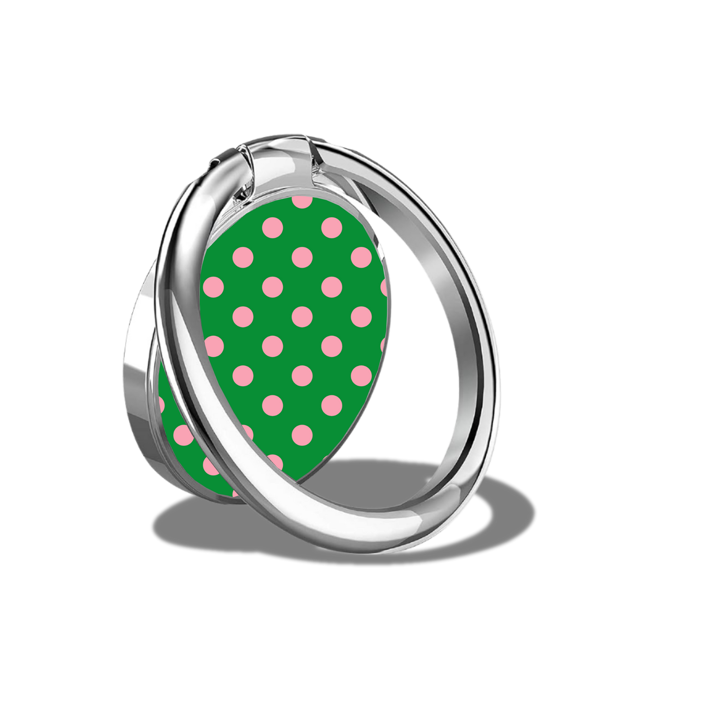 Black Sorority Polka Dot Phone Ring