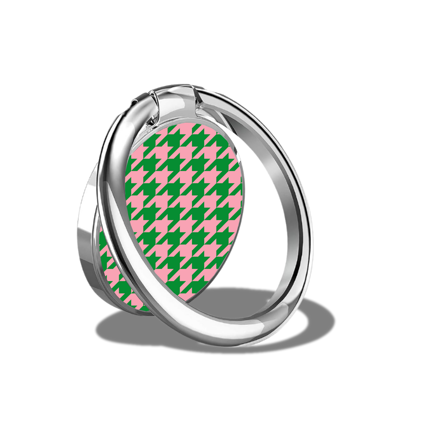 Black Sorority Houndstooth Phone Ring