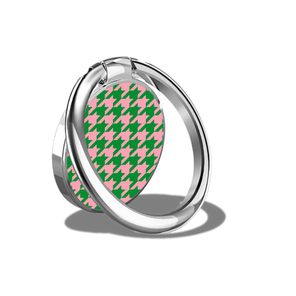 Black Sorority Houndstooth Phone Ring