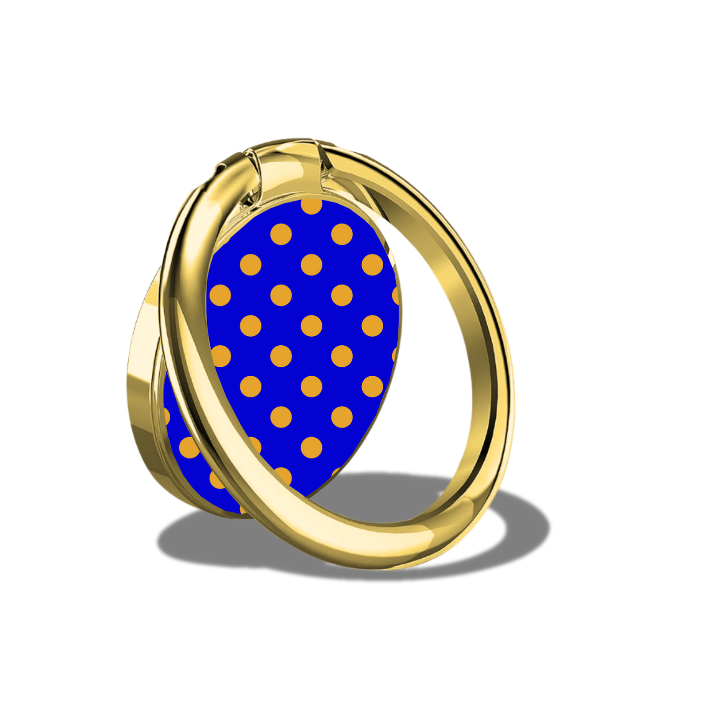 Black Sorority Polka Dot Phone Ring
