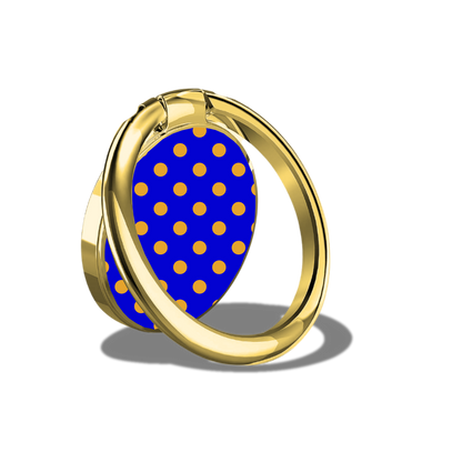 Black Sorority Polka Dot Phone Ring