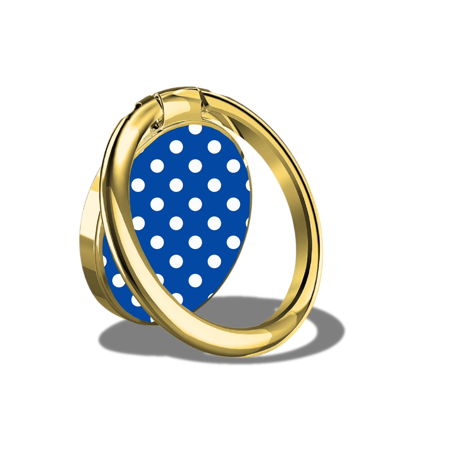 Black Sorority Polka Dot Phone Ring