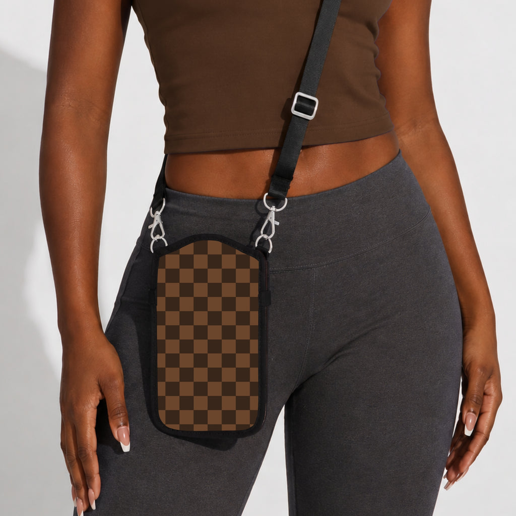 Check, Please! Chocolatte Crossbody Phone Sleeve