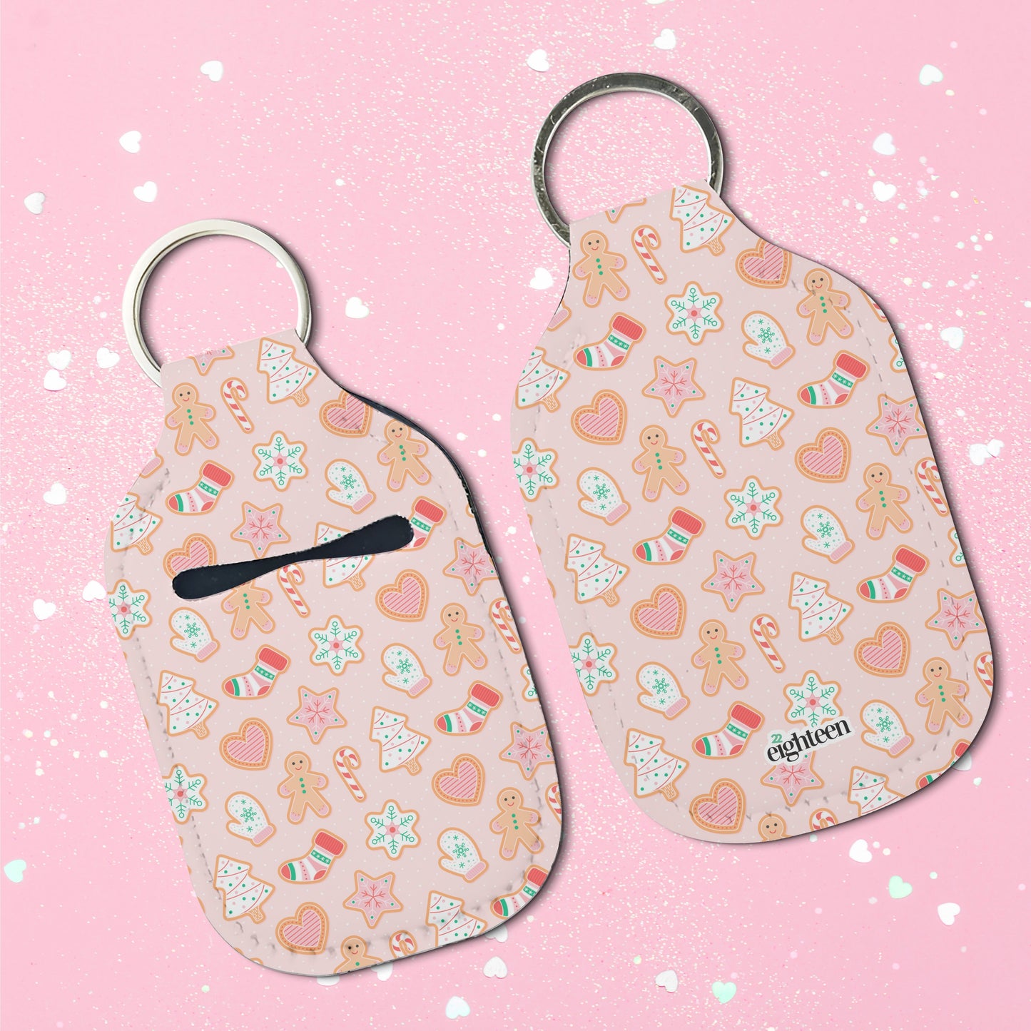 Gingerbread Bae Sanitizer Keychain