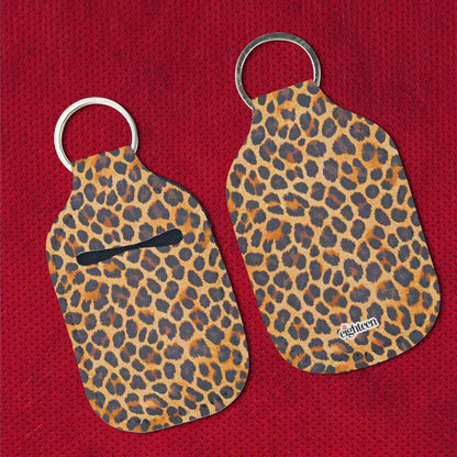 Lux Leopard Sanitizer Keychain