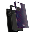 Night Blue & Burgundy Dot Theory Phone Case
