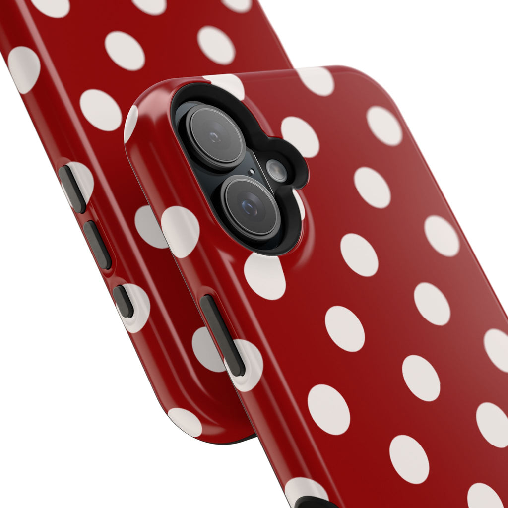 Crimson & Cream Dot Theory MagSafe Tough Case