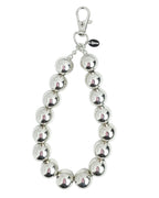Silver bauble phone wristlet