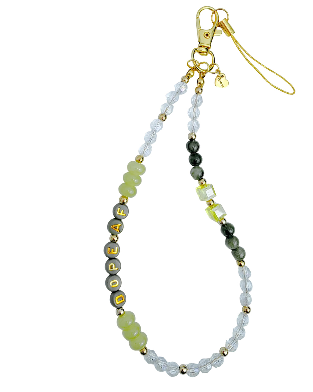 Olive & Lemon Jade Green Phone Charm