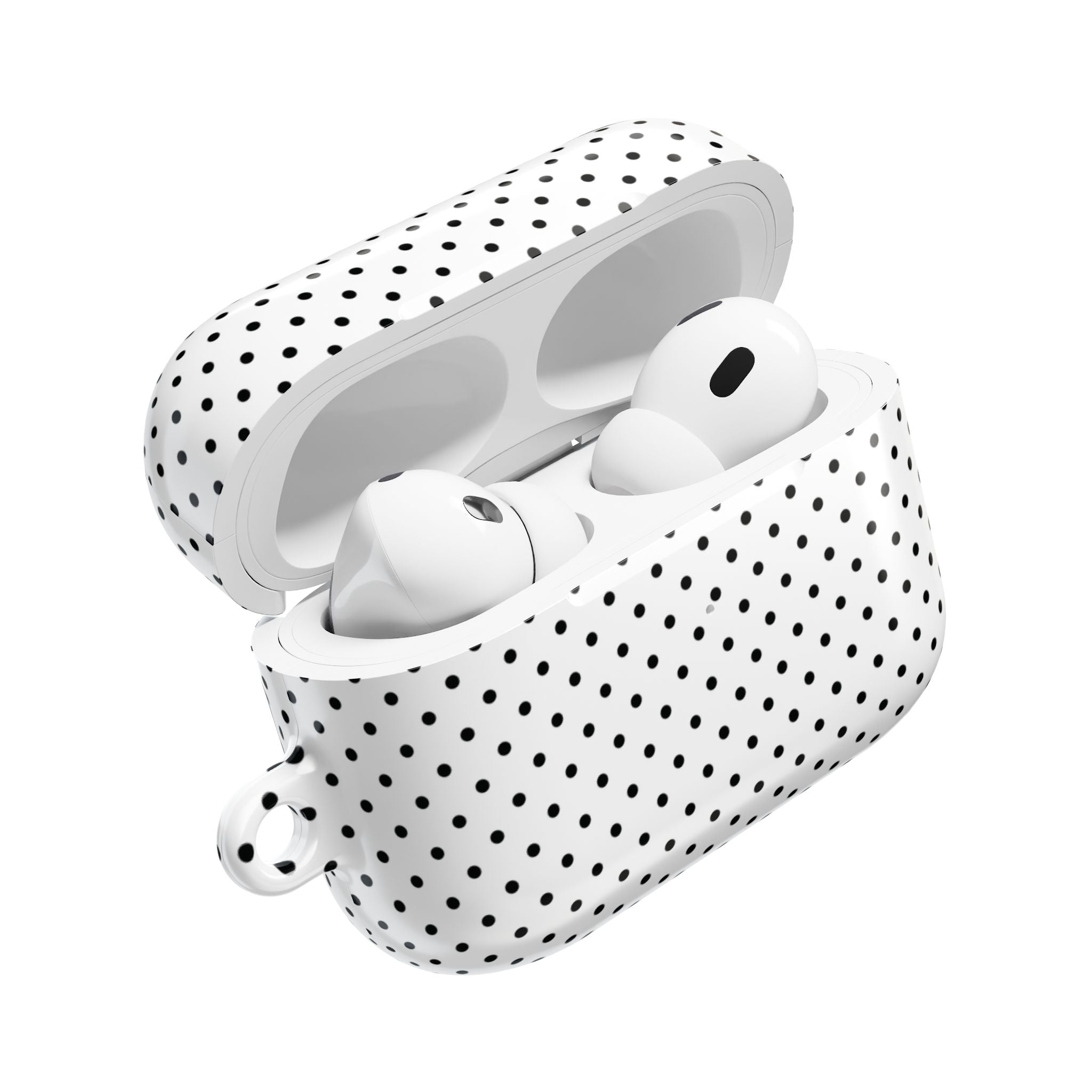 White Dotty AirPods Case