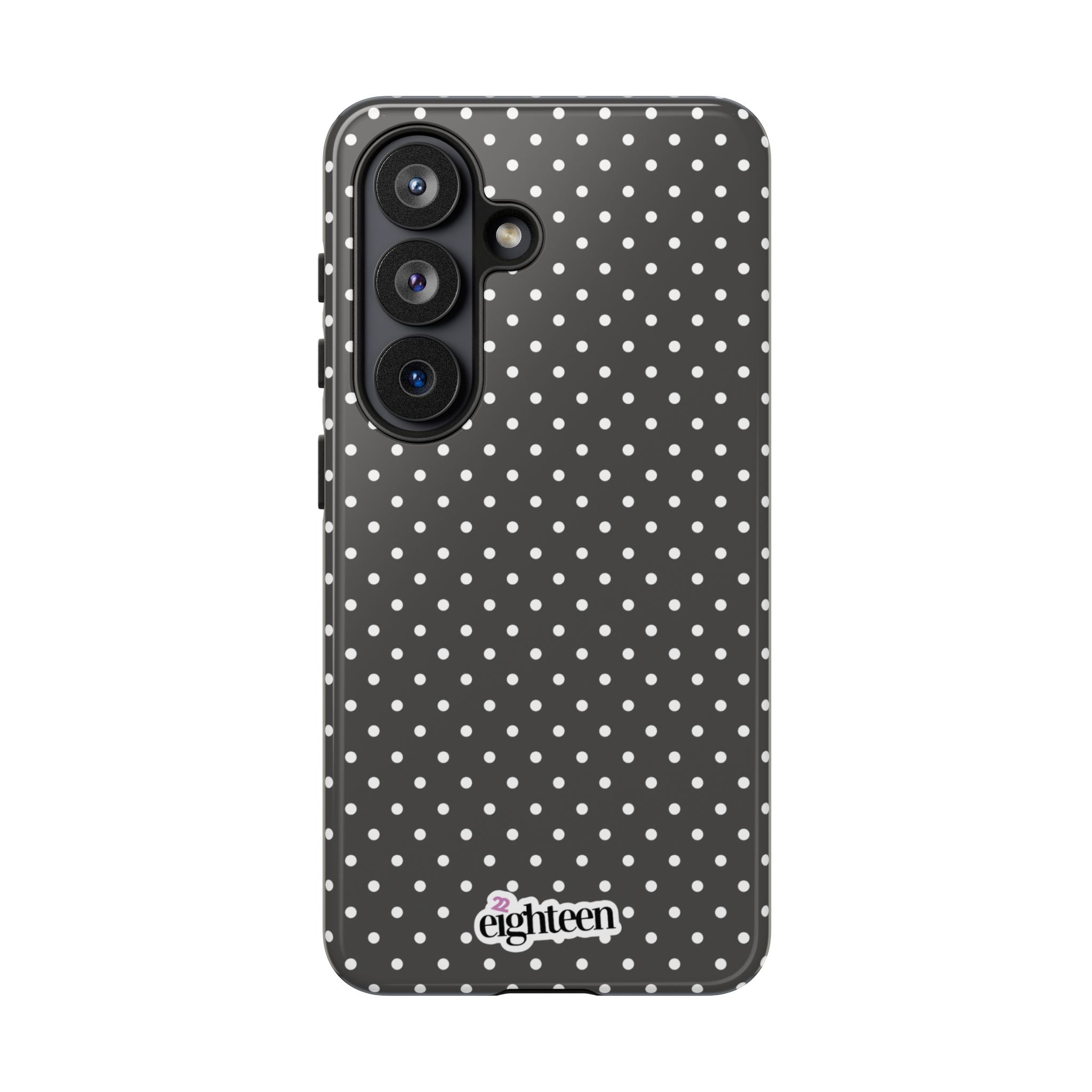 Charcoal Dotty Tough Phone Case