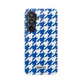 Royal Blue & White Staccato MagSafe Phone Case