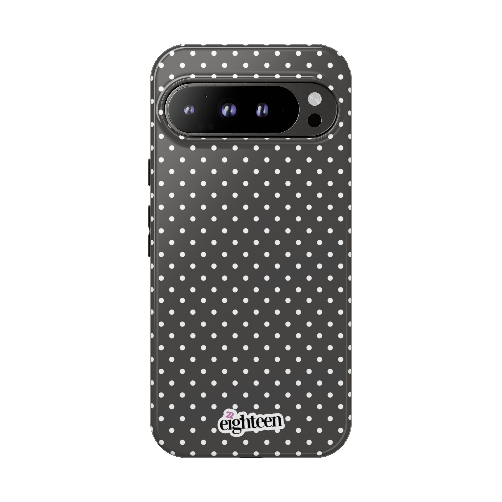 Charcoal Dotty Tough Phone Case