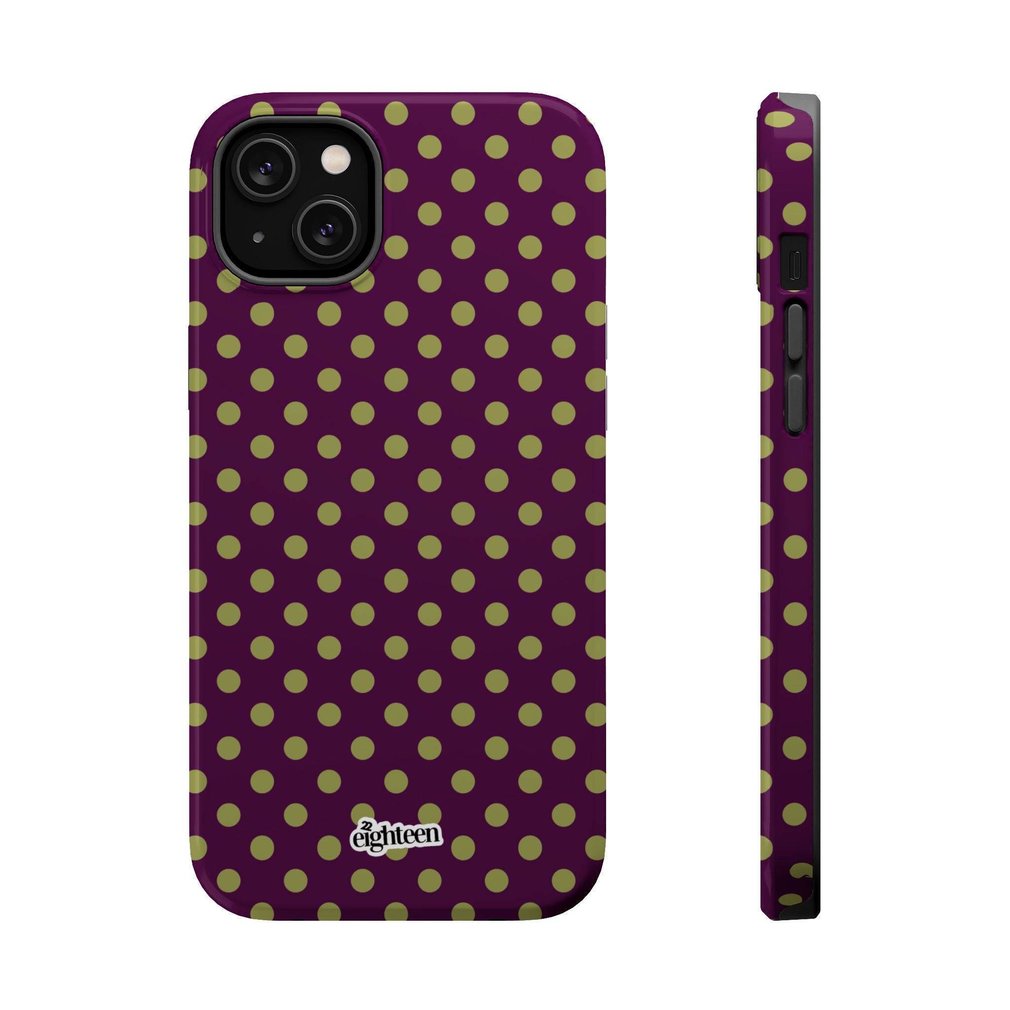 Deep Burgundy & Acacia Dot Theory MagSafe Phone Case