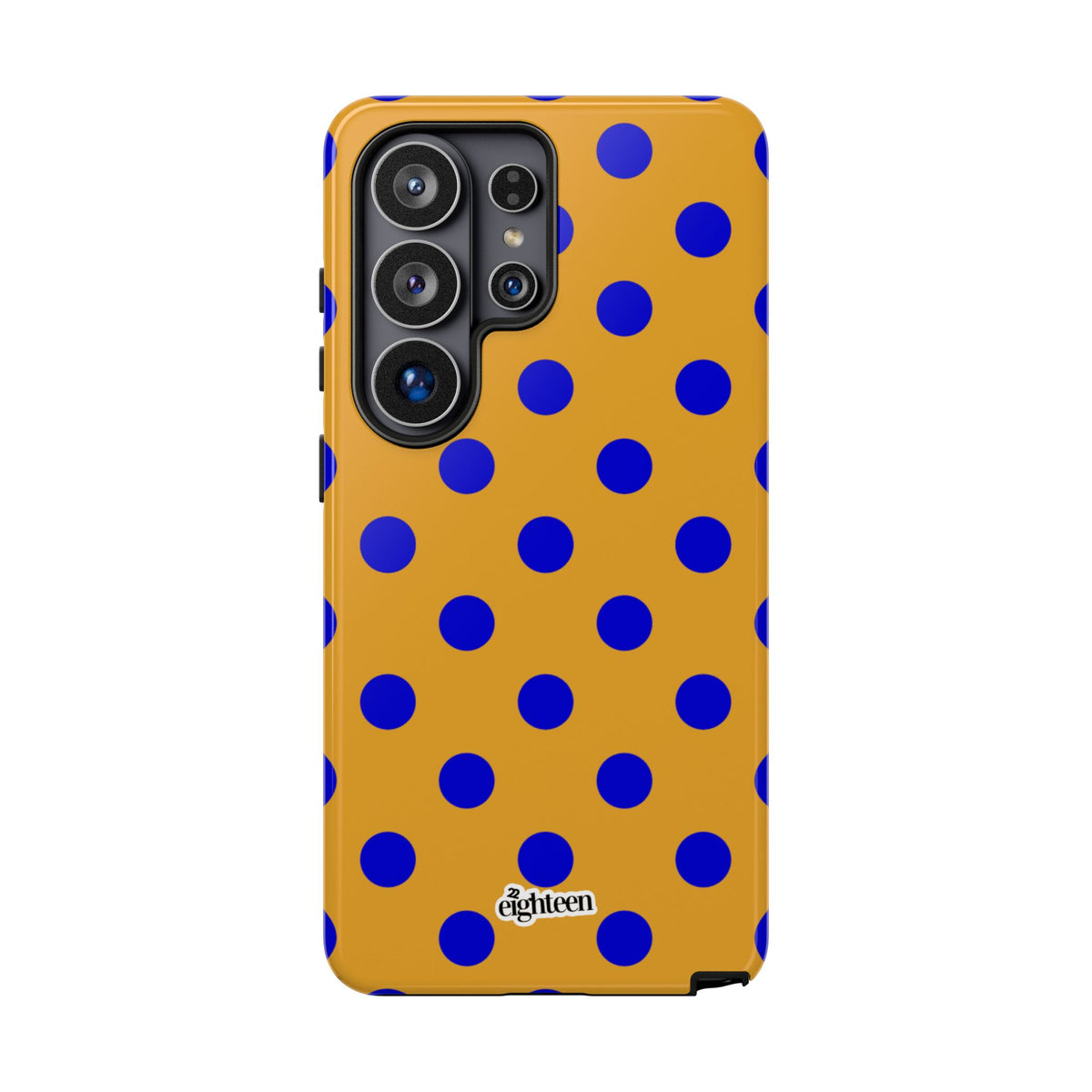Royal Blue & Gold Dot Theory Phone Case