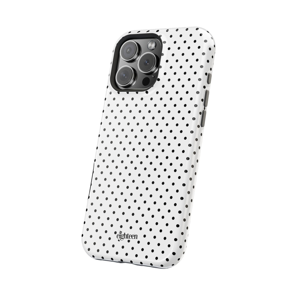 White Dotty MagSafe Phone Case
