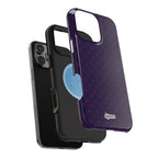 Night Blue & Burgundy Dot Theory MagSafe Phone Case