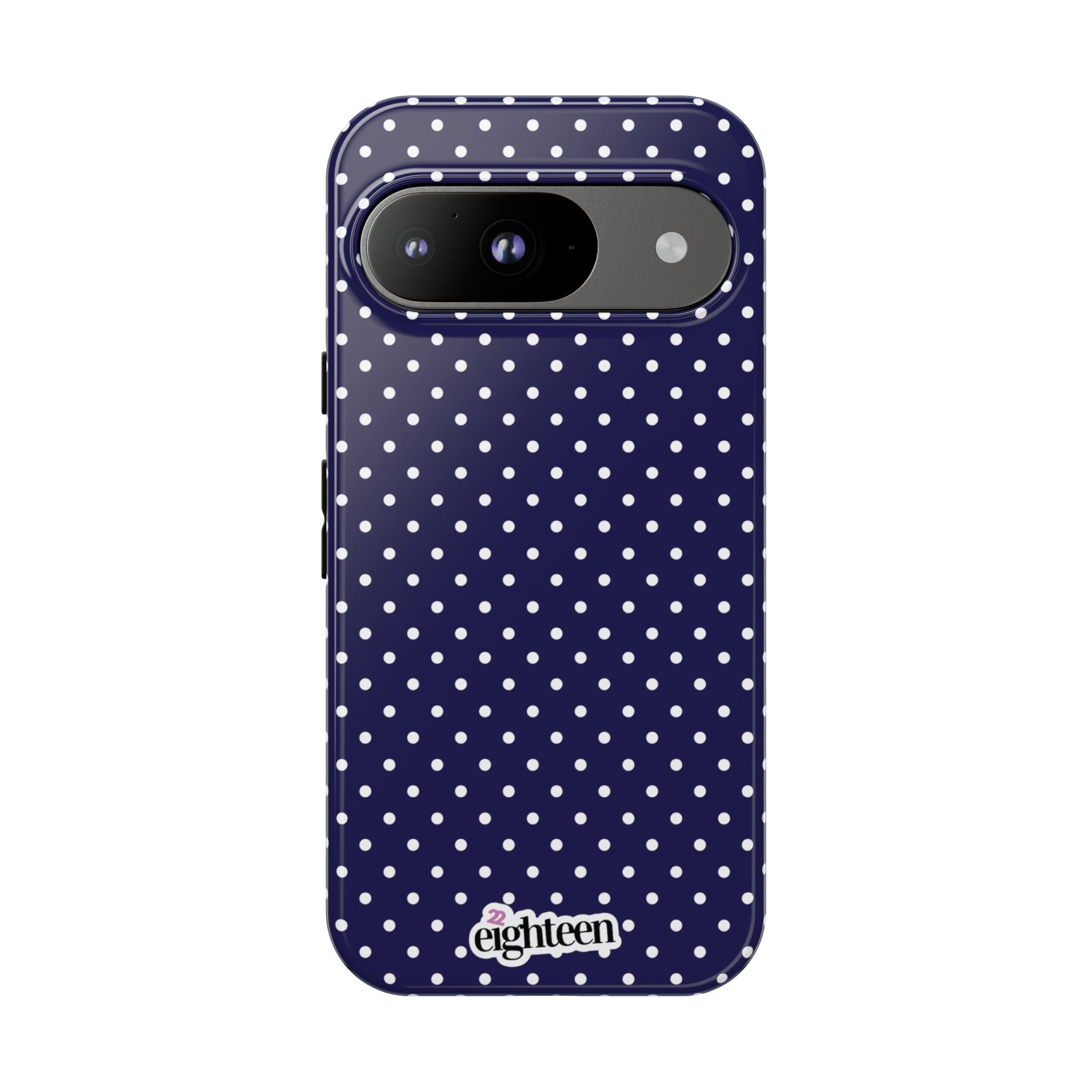 Deep Blue Dotty Tough Phone Case