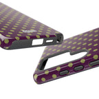 Deep Burgundy & Acacia Dot Theory Phone Case