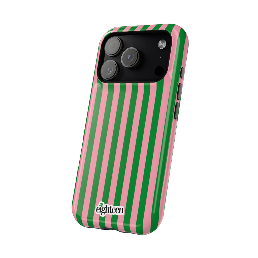 Pink Salmon & Apple Green Baseline MagSafe Phone Case