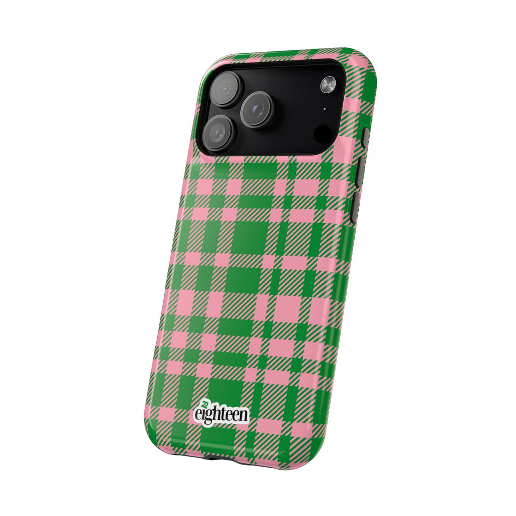 Pink Salmon & Apple Green Interlude MagSafe Phone Case