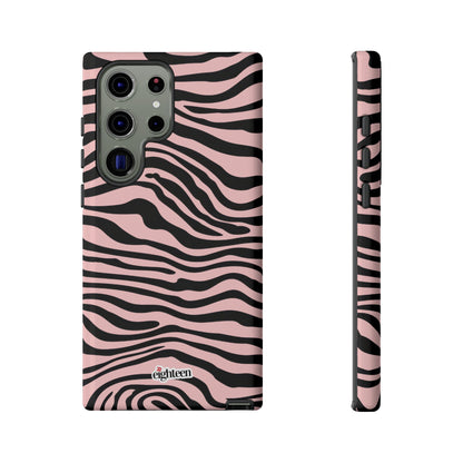 Pink Saharan Stripe Tough Phone Case