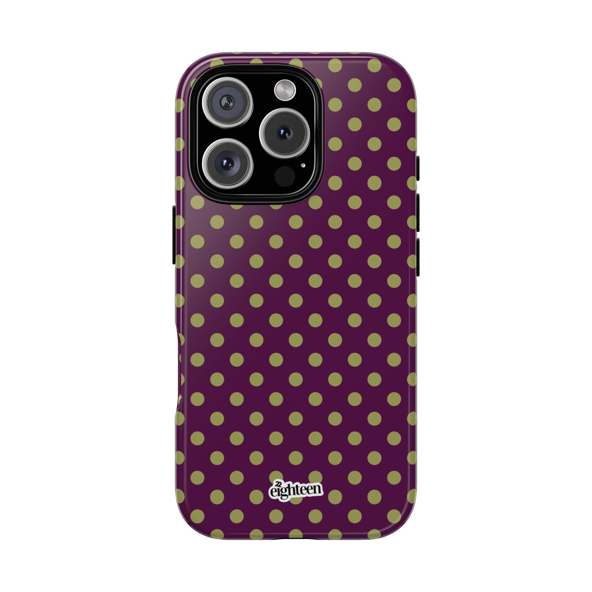 Deep Burgundy & Acacia Dot Theory Phone Case