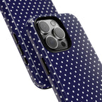 Deep Blue Dotty Tough Phone Case