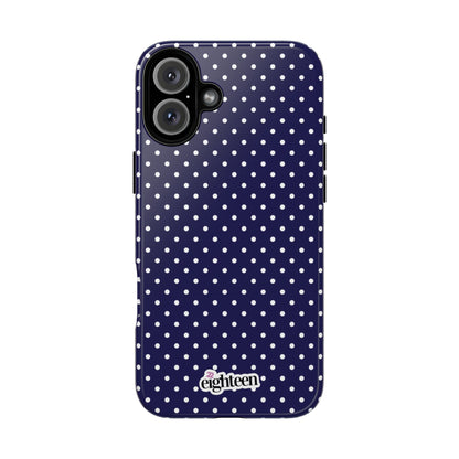 Deep Blue Dotty Tough Phone Case