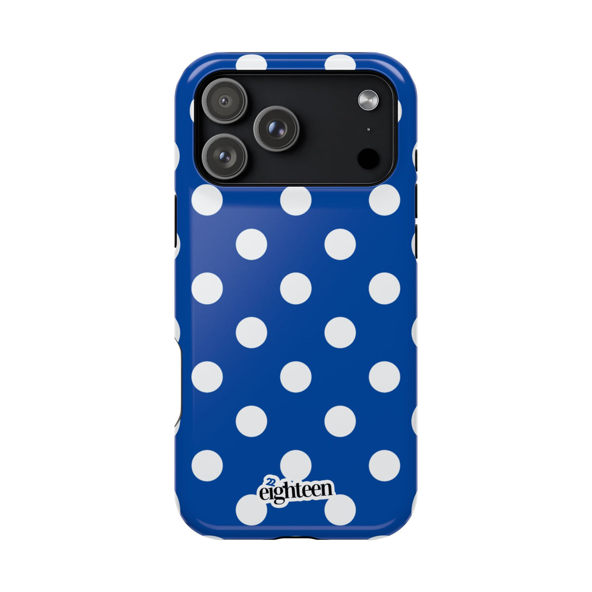 Royal Blue & White Dot Theory MagSafe Phone Case
