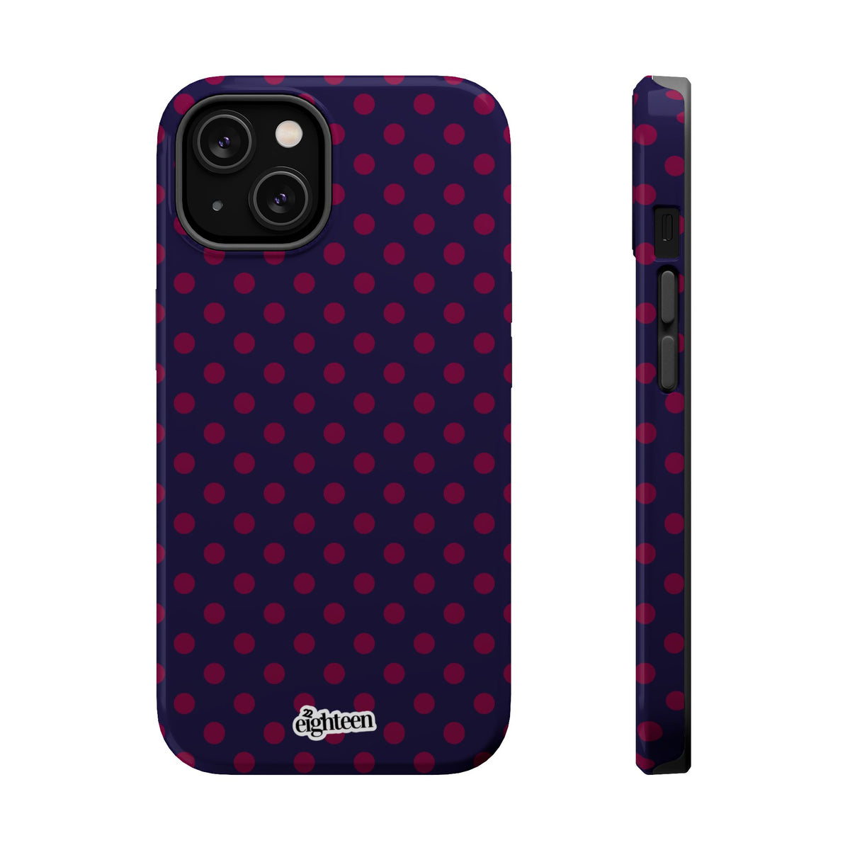 Night Blue & Burgundy Dot Theory MagSafe Tough Case