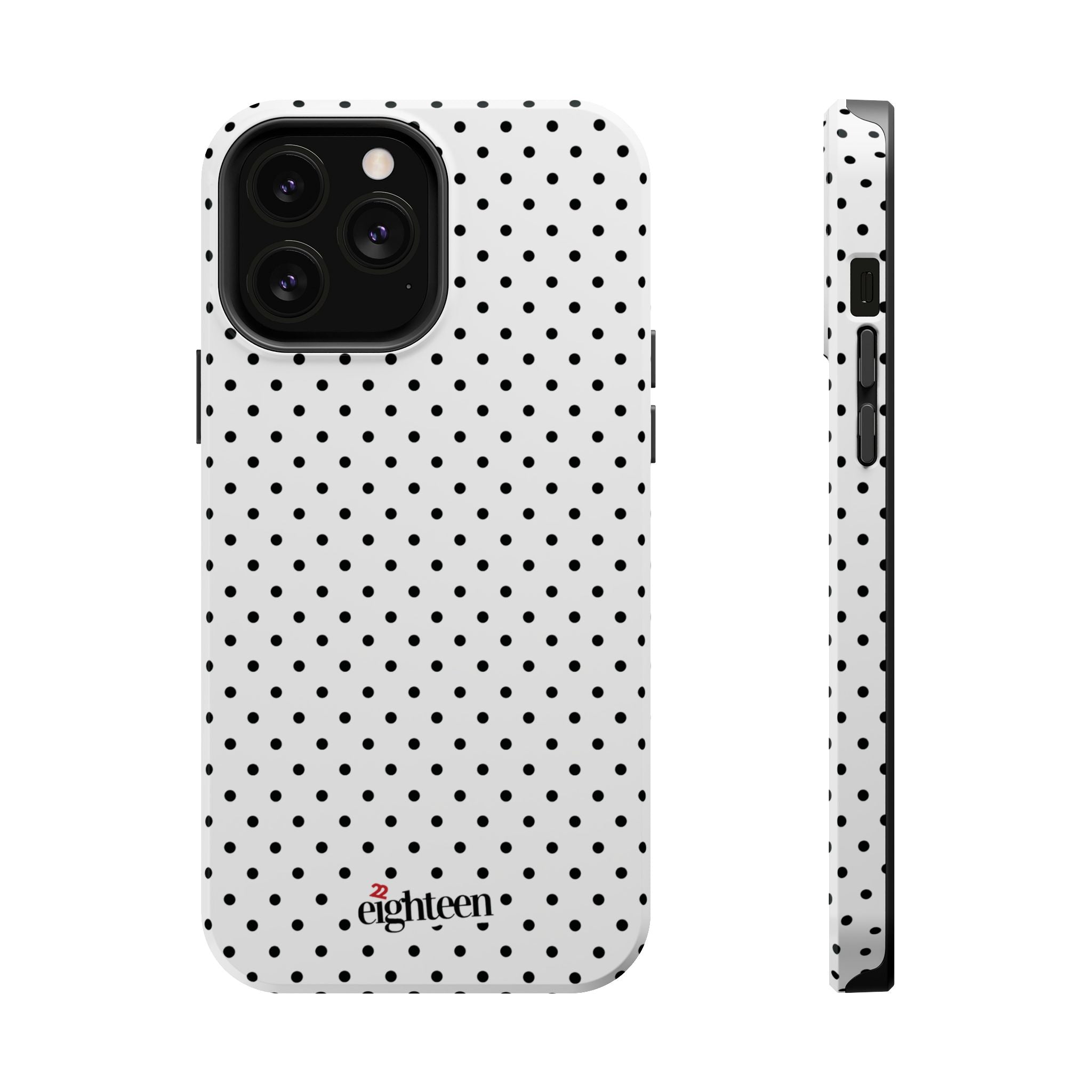 White Dotty MagSafe Phone Case