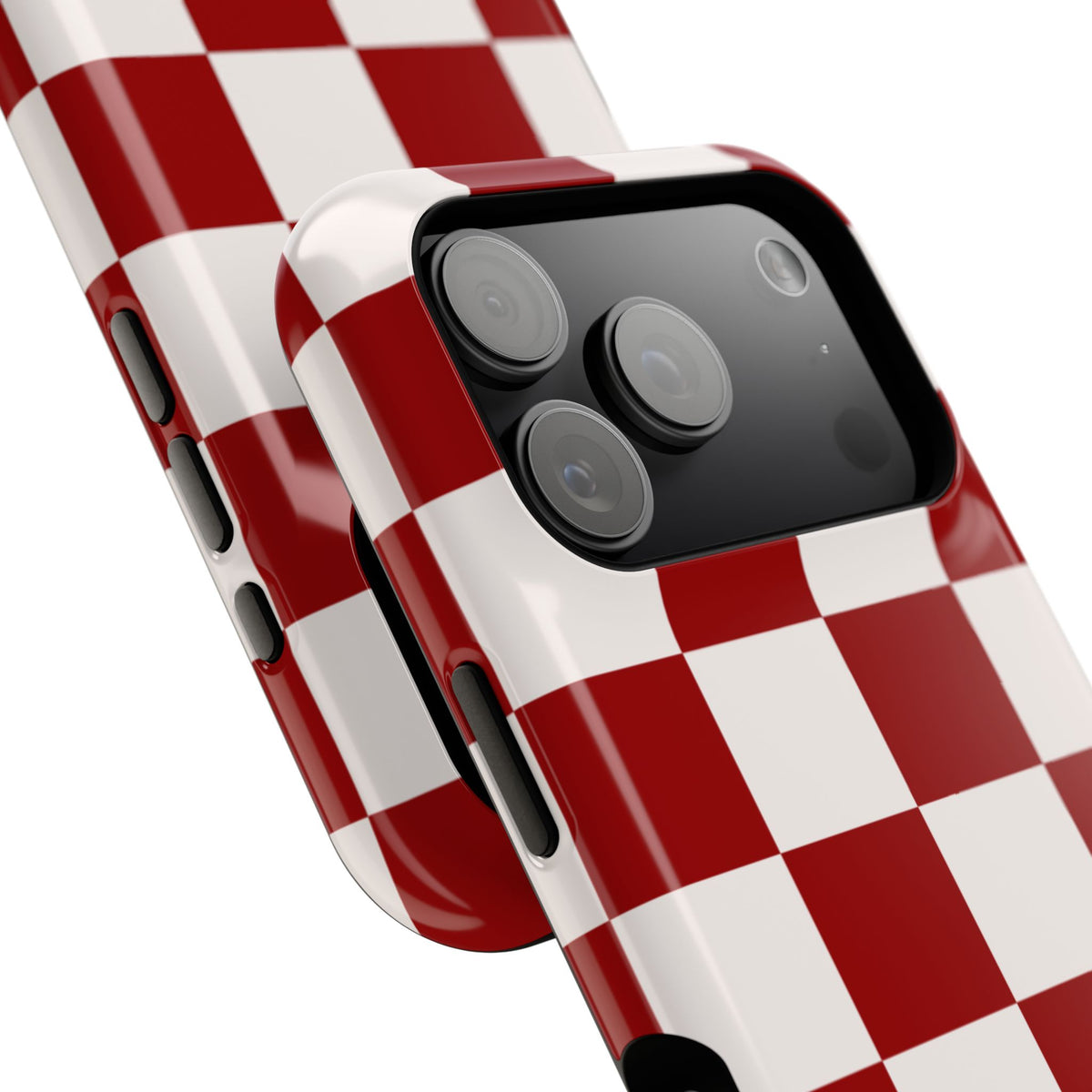 Crimson & Cream Check, Please! MagSafe Phone Case