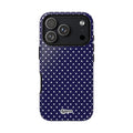Deep Blue Dotty Phone Case