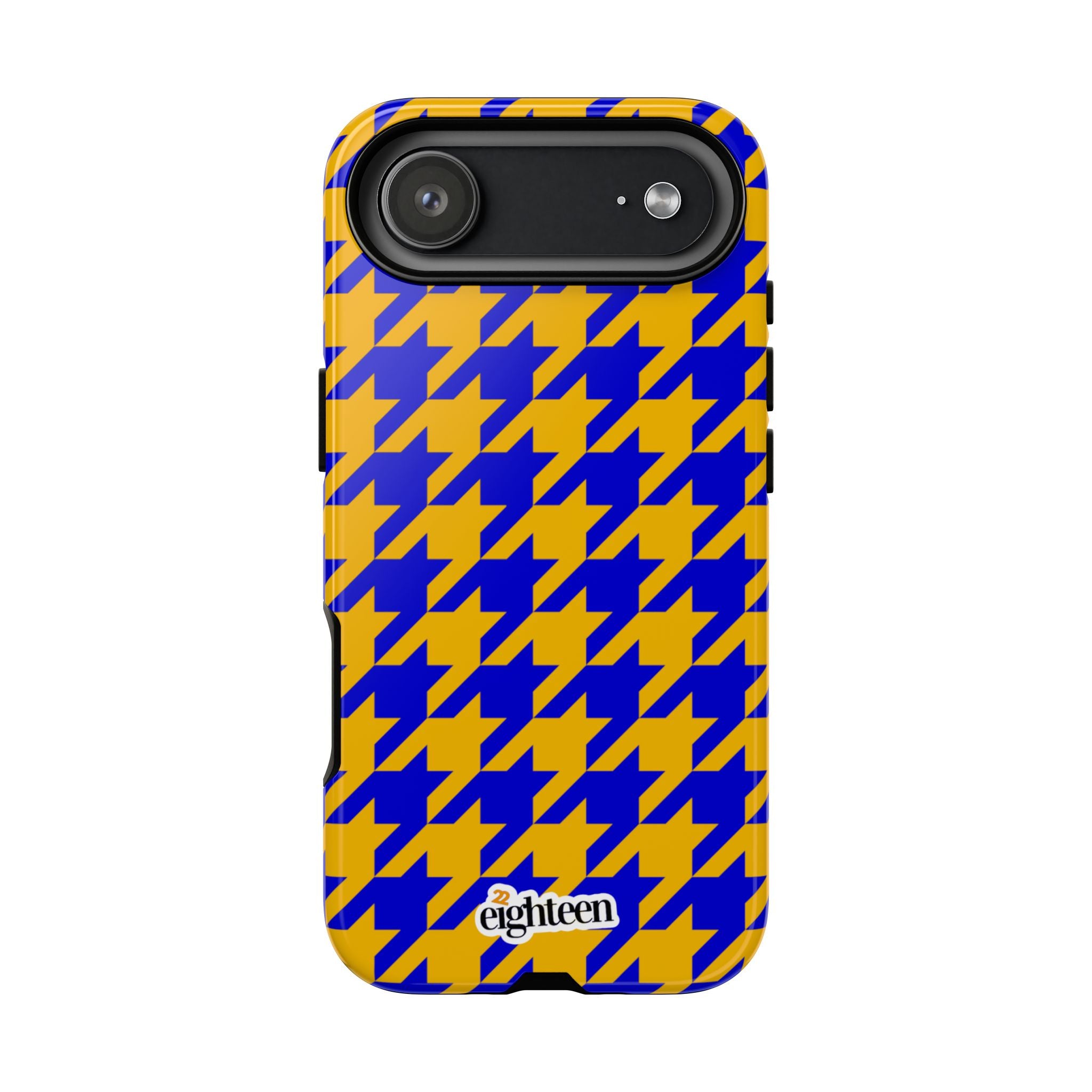 Royal Blue & Gold Staccato Tough Phone Case