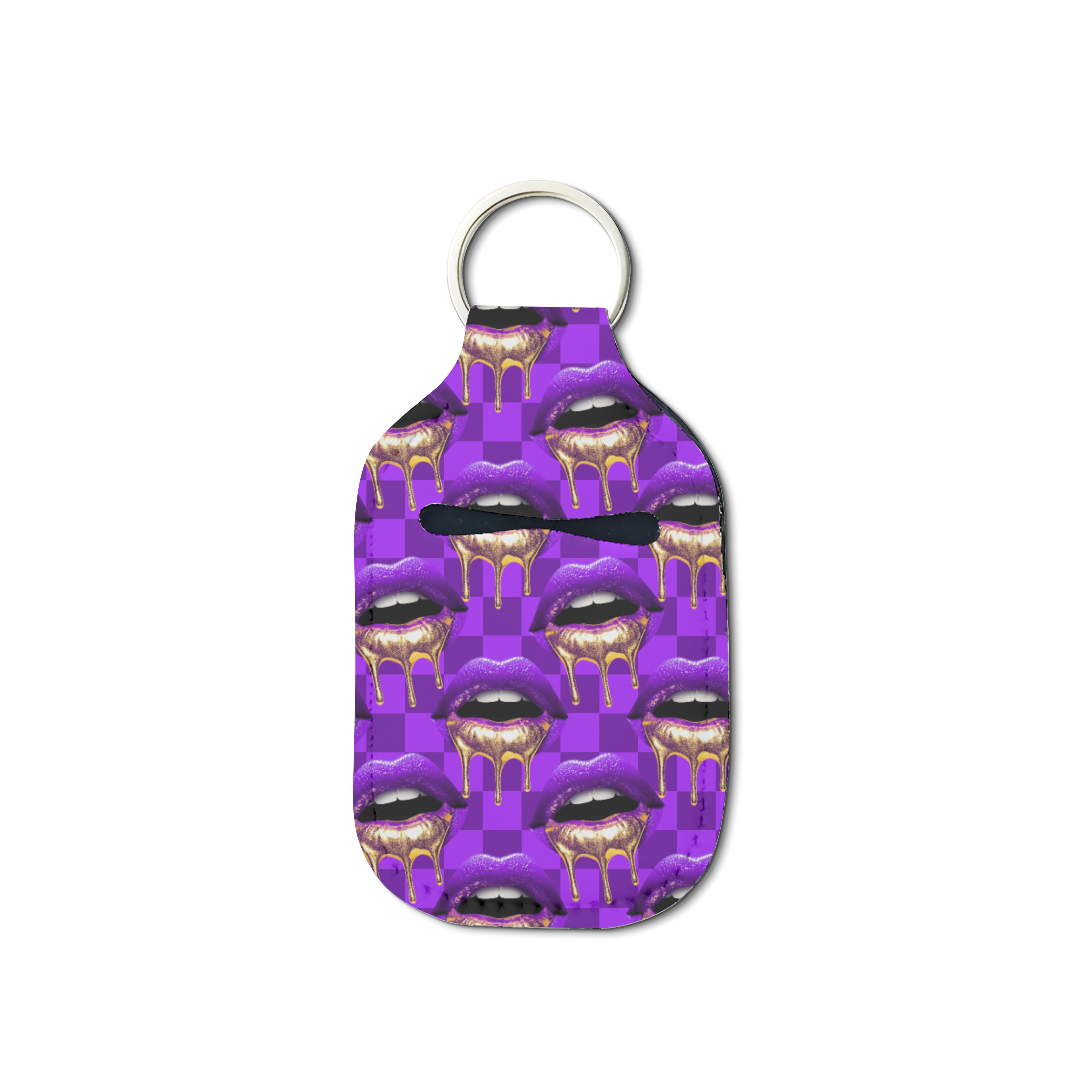 Ms. Pouty Hand Sanitizer Keychain