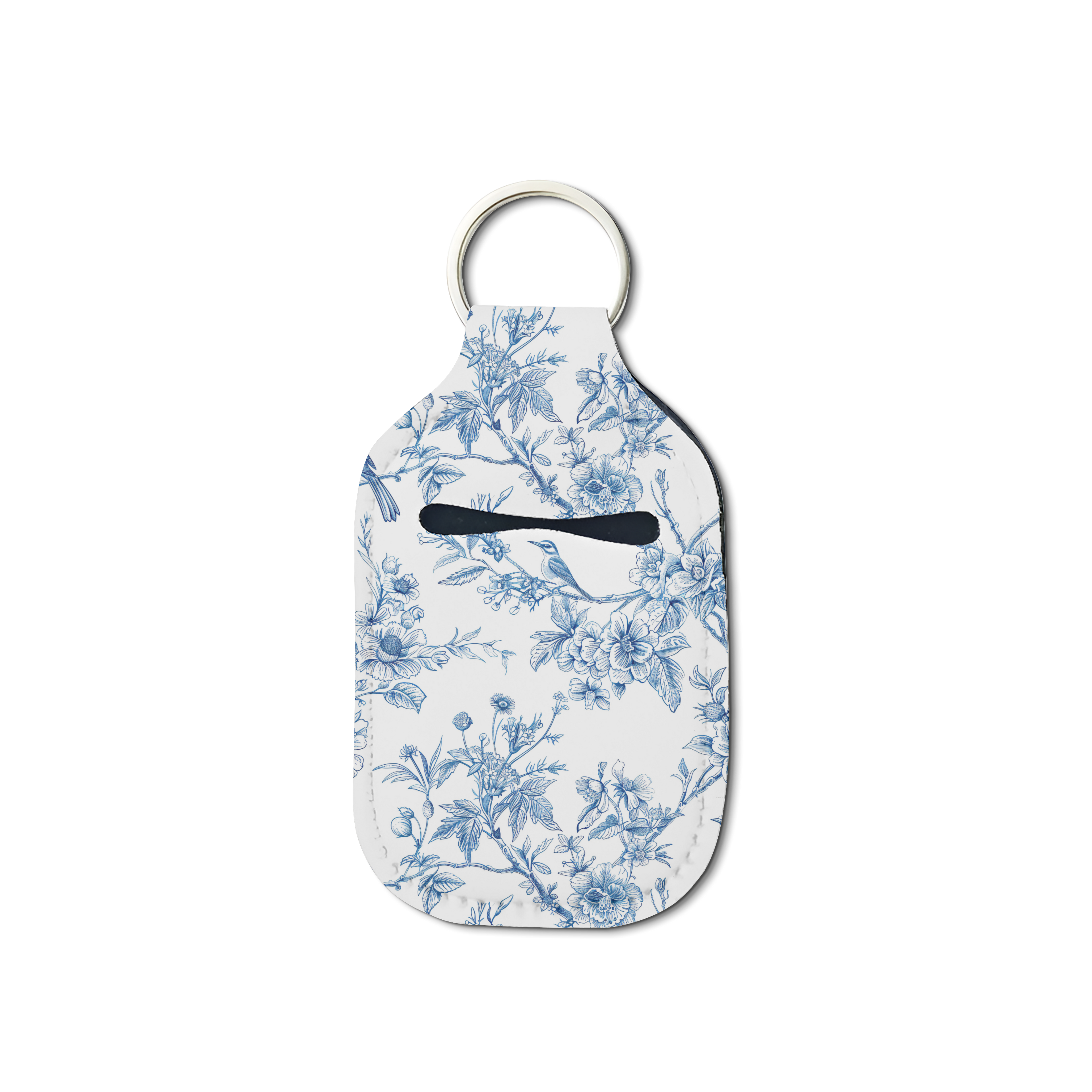 Porcelain Bloom Hand Sanitizer Keychain