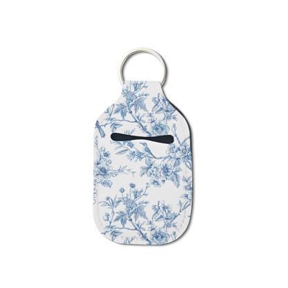 Porcelain Bloom Hand Sanitizer Keychain