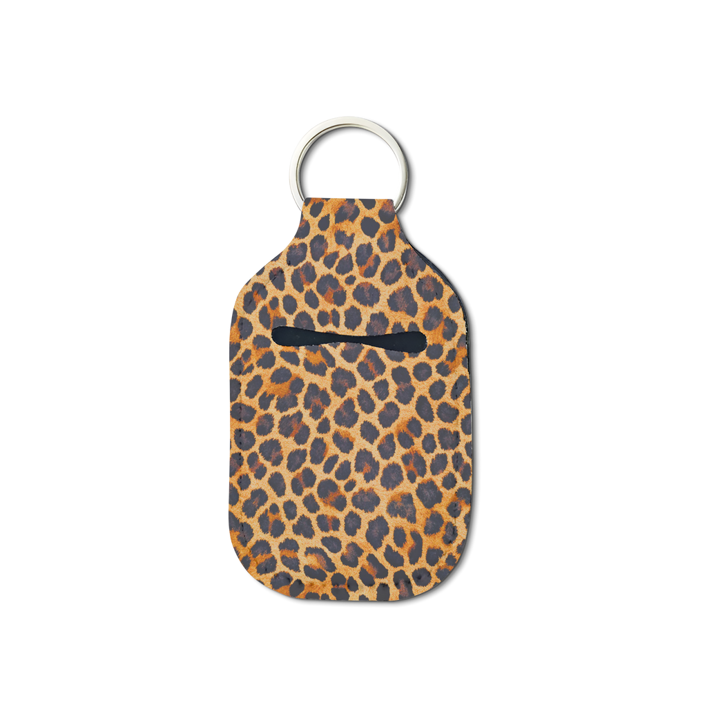Lux Leopard Sanitizer Keychain