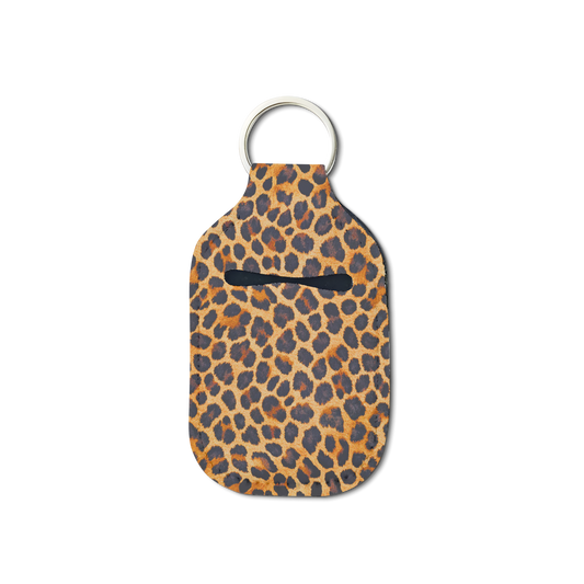 Lux Leopard Sanitizer Keychain