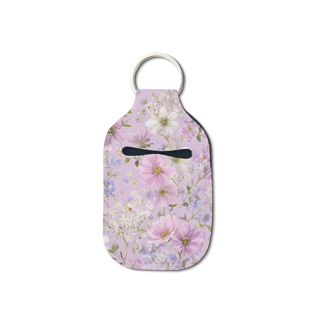 Lilac Whisper Hand Sanitizer Keychain