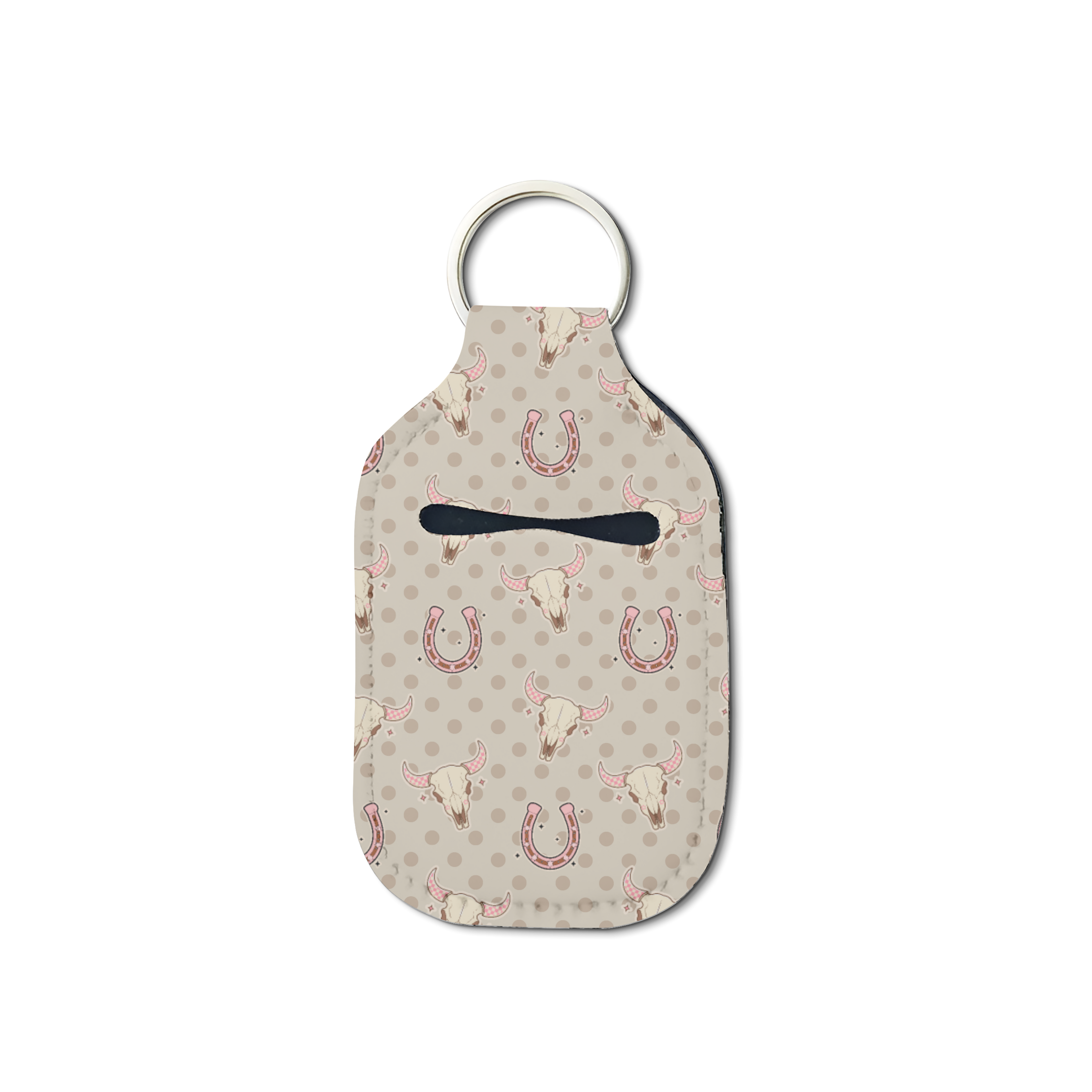 Skulls & Spurs Hand Sanitizer Keychain