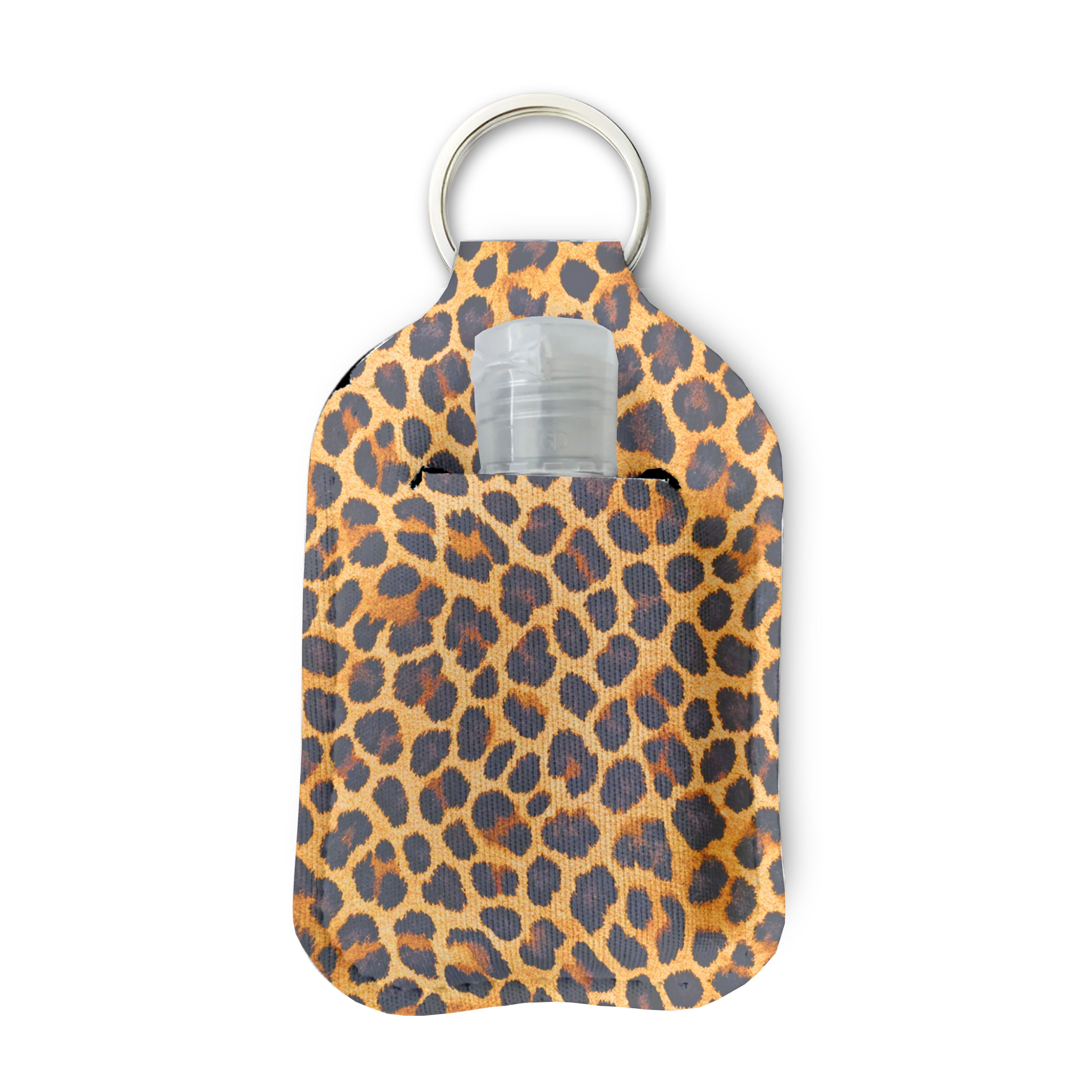 Lux Leopard Sanitizer Keychain