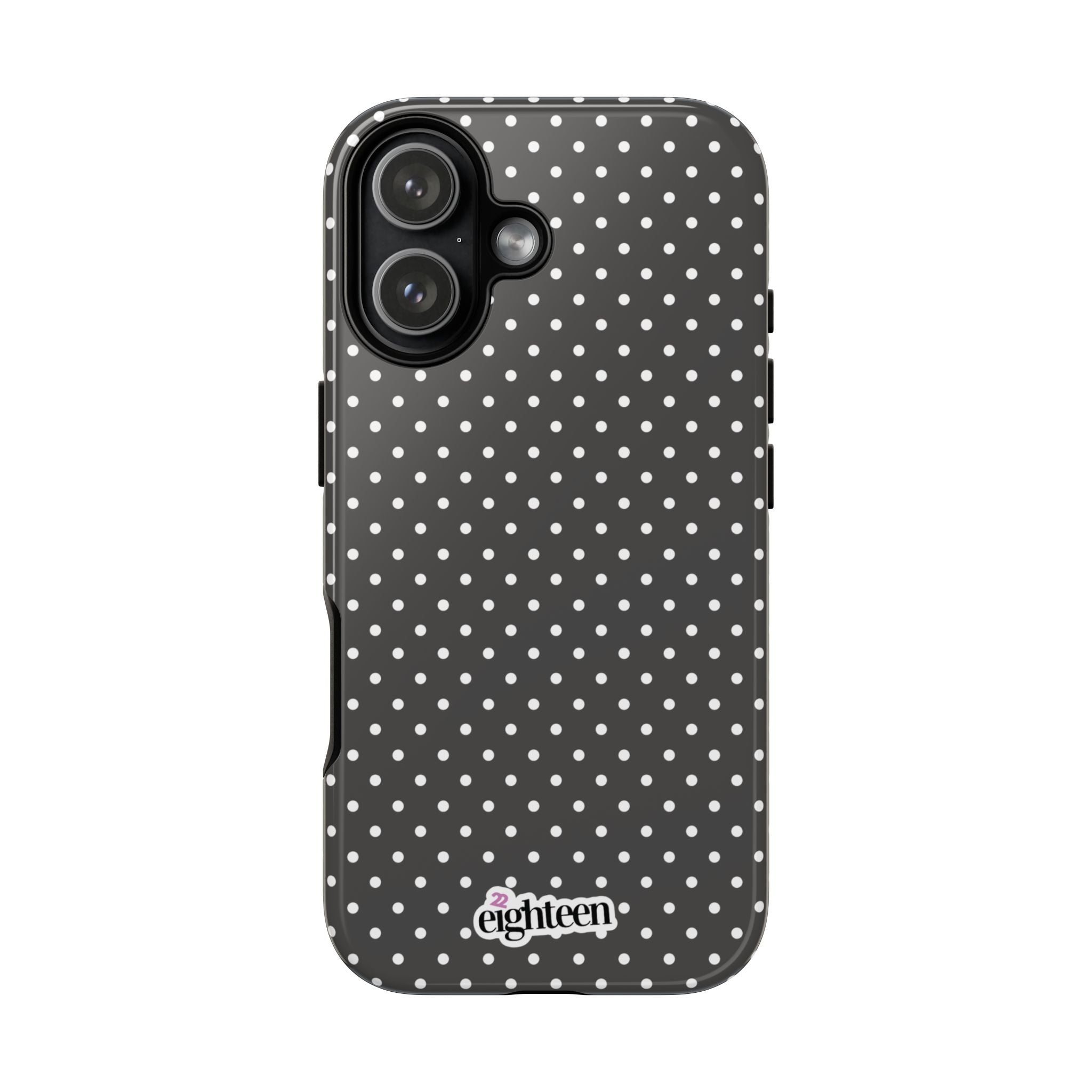 Charcoal Dotty Tough Phone Case