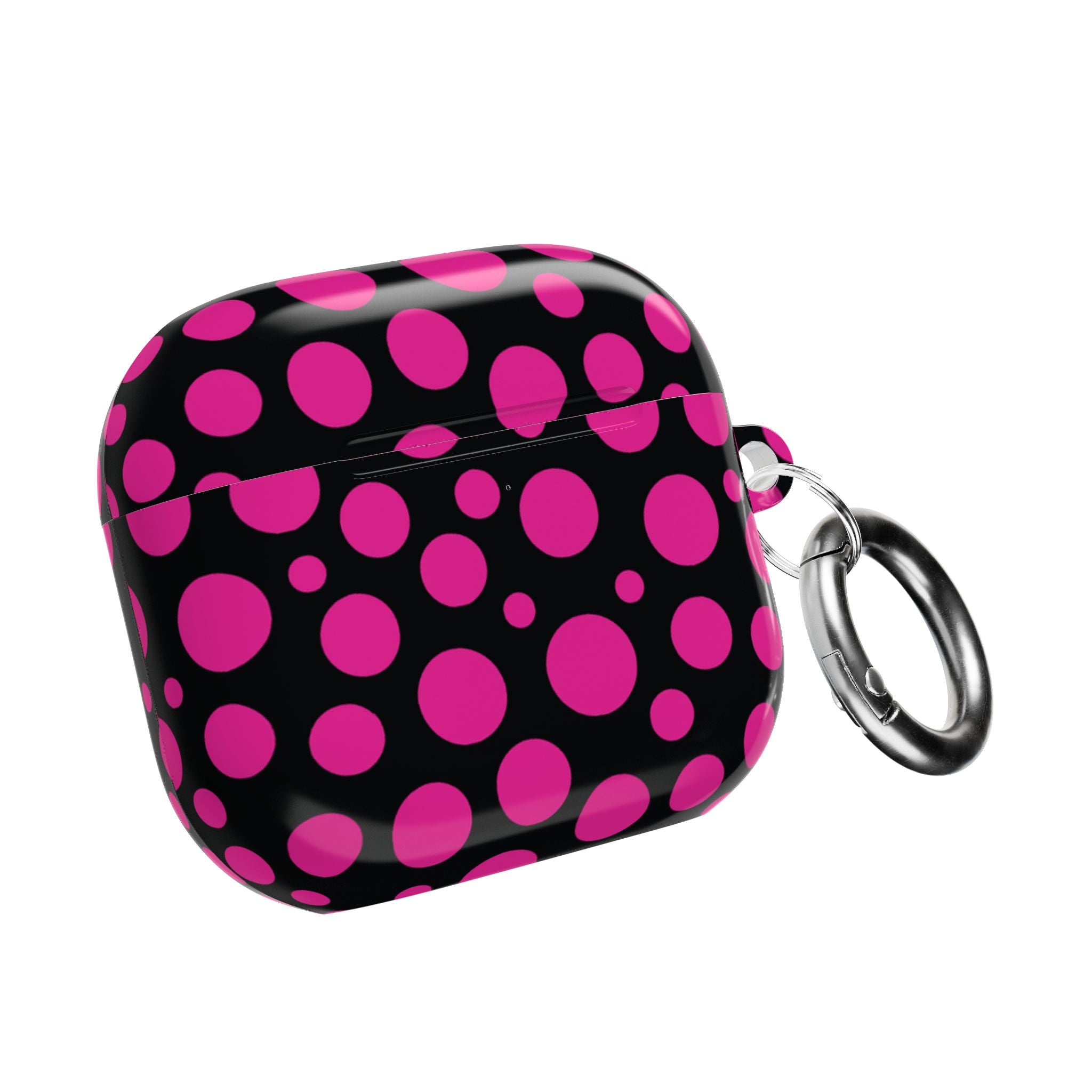 Black + Pink Poppy AirPods Case
