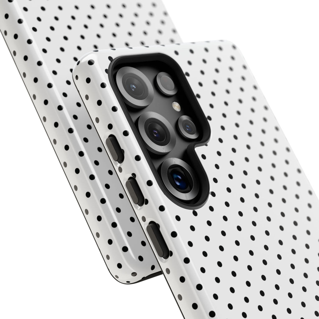White Dotty Phone Case