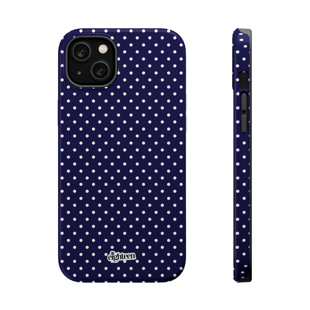 Deep Blue Dotty MagSafe Phone Case